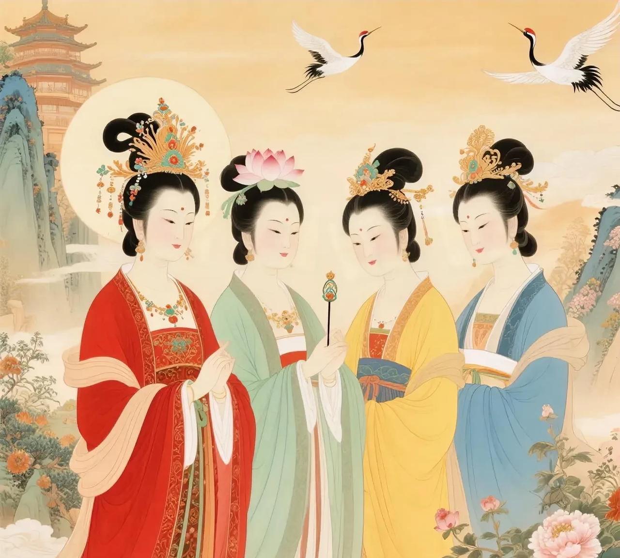 【闰六月初八，敬贺四女仙祖寿辰】
今日闰月逢吉，正是民间尊崇的四女仙祖诞辰。这四