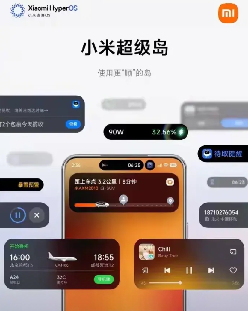 苹果的“岛”叫灵动岛。
华为的“岛”叫实况窗。
荣耀的“岛”叫灵动胶囊。
小米的
