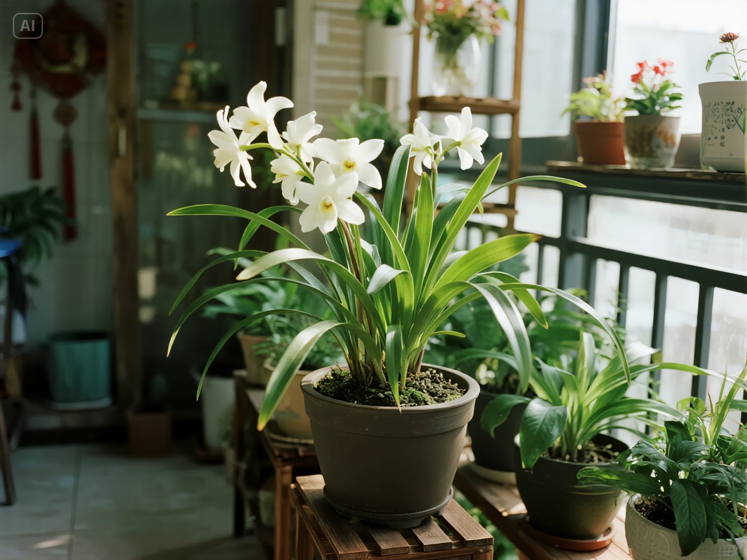 盆栽养兰，抓准时机施药，在病菌 “进攻前” 堵上缺口