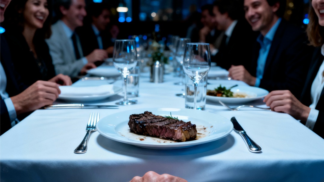 我坐在米其林餐厅里，像个哑巴