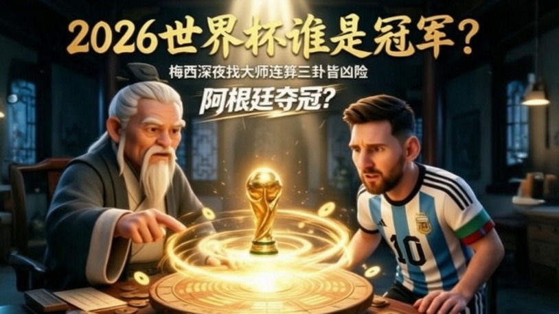 2026世界杯冠军是阿根廷？梅西深夜找大师连算三卦皆凶险，球王结局出人意料？