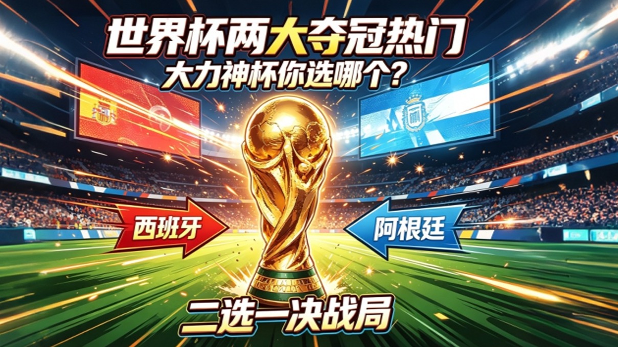 世界杯两大夺冠热门？西班牙与阿根廷争夺大力神杯，你最爱哪一个？