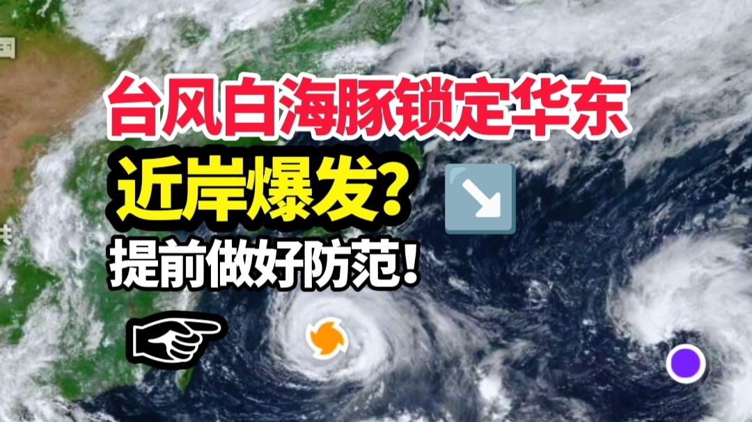 登陆在即！13号台风白海豚锁定华东？或近岸爆发！网友：提前防范！