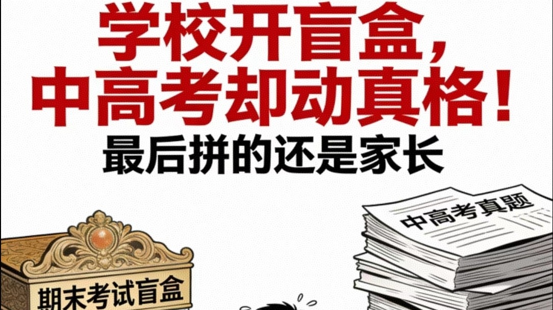 取消期末统考，高考来开盲盒，到底能不能减轻学生的负担？