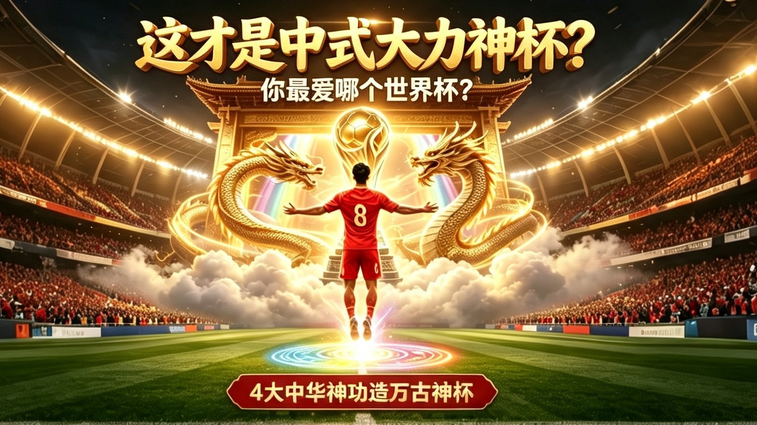 这才是中式大力神杯？中华四大神功铸万古神杯，你最爱哪一个世界杯？