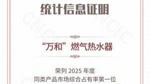 22年冠军加冕！万和燃气热水器稳居市场综合占有率榜首