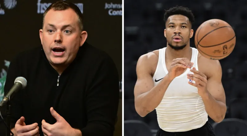 NBA常规赛，雄鹿对阵篮网的比赛

雄鹿总经理乔恩-霍斯特在接受记者采访时谈及扬