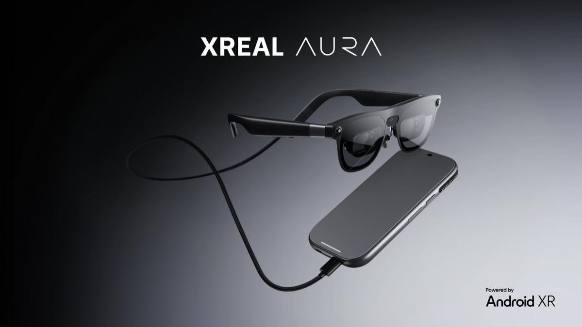 新 XR 眼镜来了！XREAL AURA 联手谷歌、高通，空间计算时代真的近了