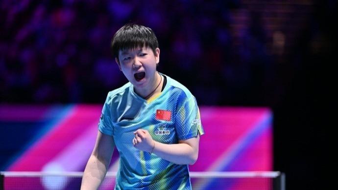 可爱！孙颖莎回应压力: 该训练训练该比赛比赛 该吃饭吃饭该休息休息