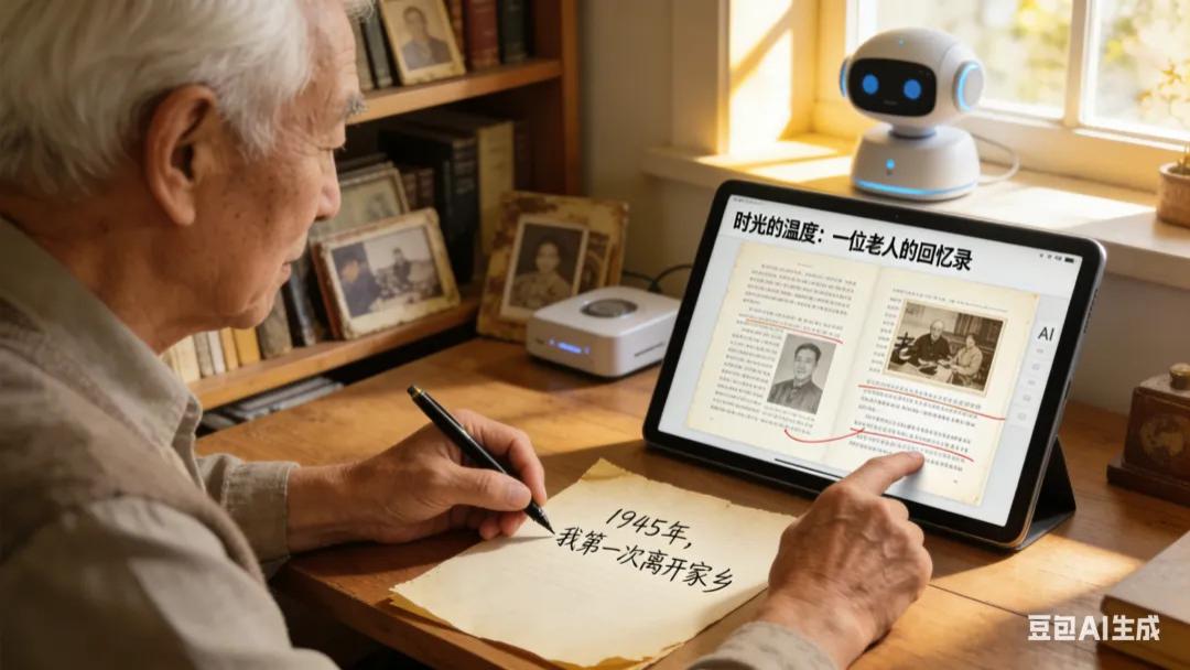 72岁老人曾手写7本稿纸4个月，而现在只需“说话”就能生成家族电子书？