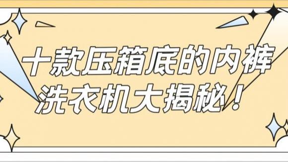 洗内裤洗衣机哪种好？十款压箱底的内裤洗衣机大揭秘！松下/希亦等最建议买的品牌~