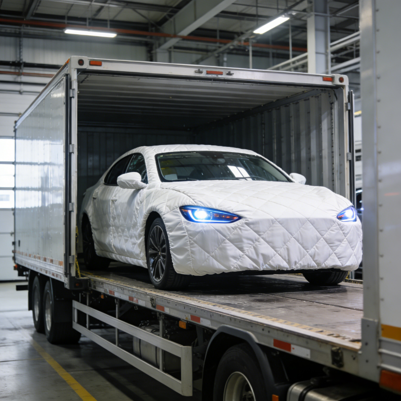 汽车包装防护迎来新升级！专用汽车防护套，车企汽车运输选择