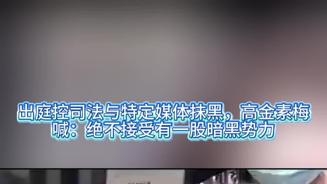 出庭控司法与特定媒体抹黑，高金素梅喊：绝不接受有一股暗黑势力
