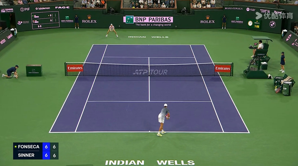 太可惜了，丰塞卡首盘有3个盘点，结果还是被翻盘了

怎么感觉今年辛纳的统治力下降