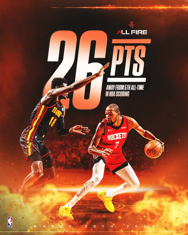 被誉为历史前三超级得分手的杜兰特打了19个赛季了，为啥生涯最高才55分？而且55