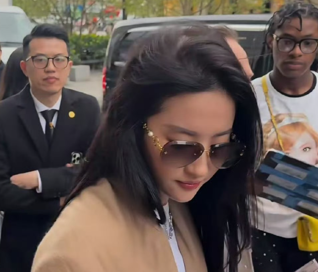 刘亦菲的无修生图刷屏作为LV全球代言人
她第八次亮相秀场依旧气场全开，但眼尖网友