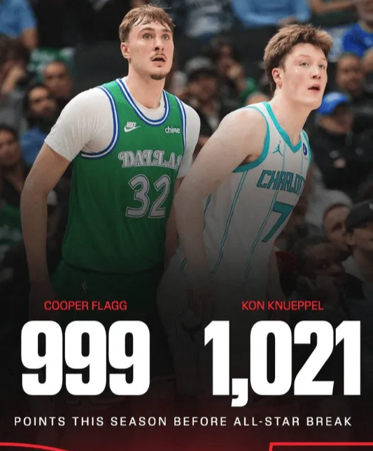 据美国篮球媒体NBA on ESPN统计：“库珀-弗拉格和康-克尼普尔险些成为过