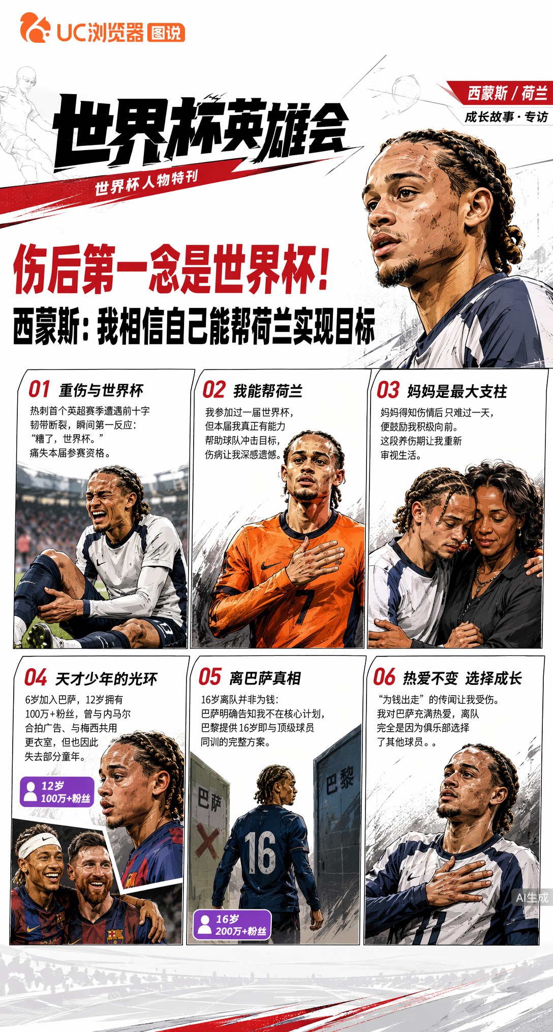 伤后第一念是世界杯！西蒙斯：我相信自己能帮荷兰实现目标