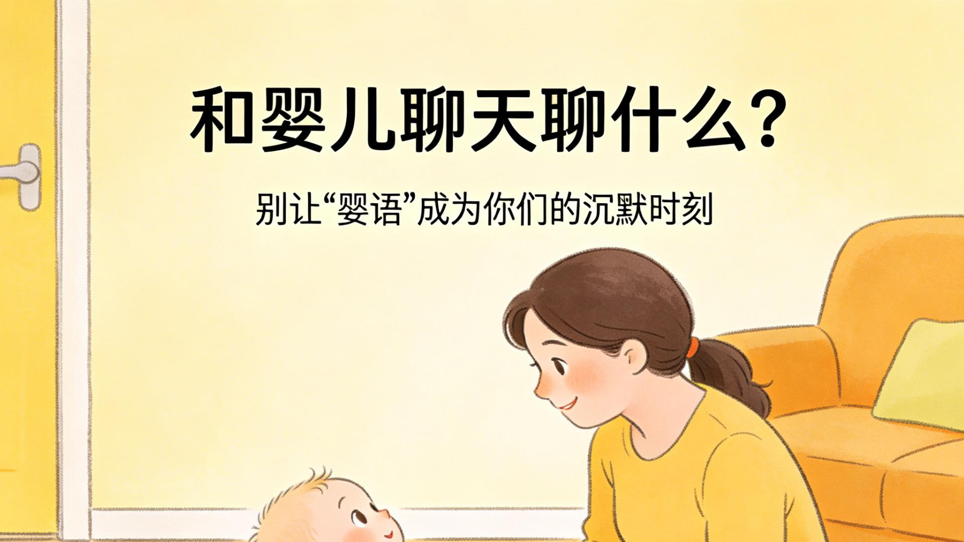 和婴儿聊天聊什么？别让"婴语"成为你们的沉默时刻