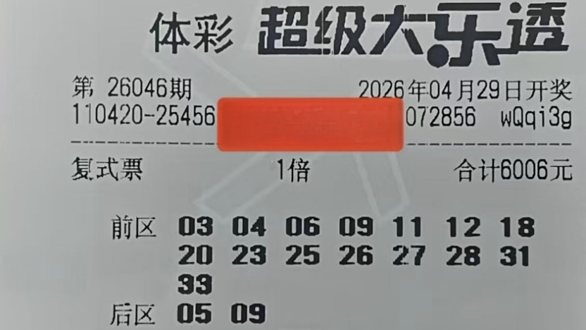 22倍搭档再迎新4004复式，6006复式坚持不放手，大乐透26046期赏析