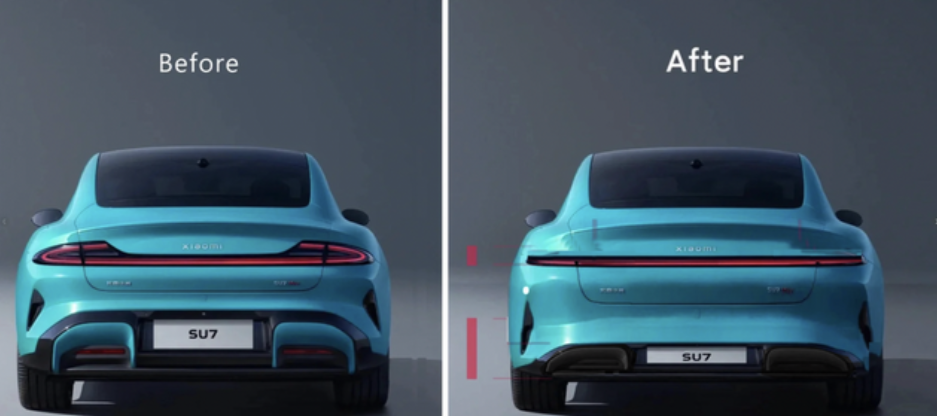 假如小米尾灯长这样，有没有更协调一点