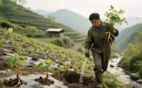 男子花光积蓄包山种上万株野生人参，放手不管出门打工，十一年后回家一看，眼前一幕让他彻底崩溃