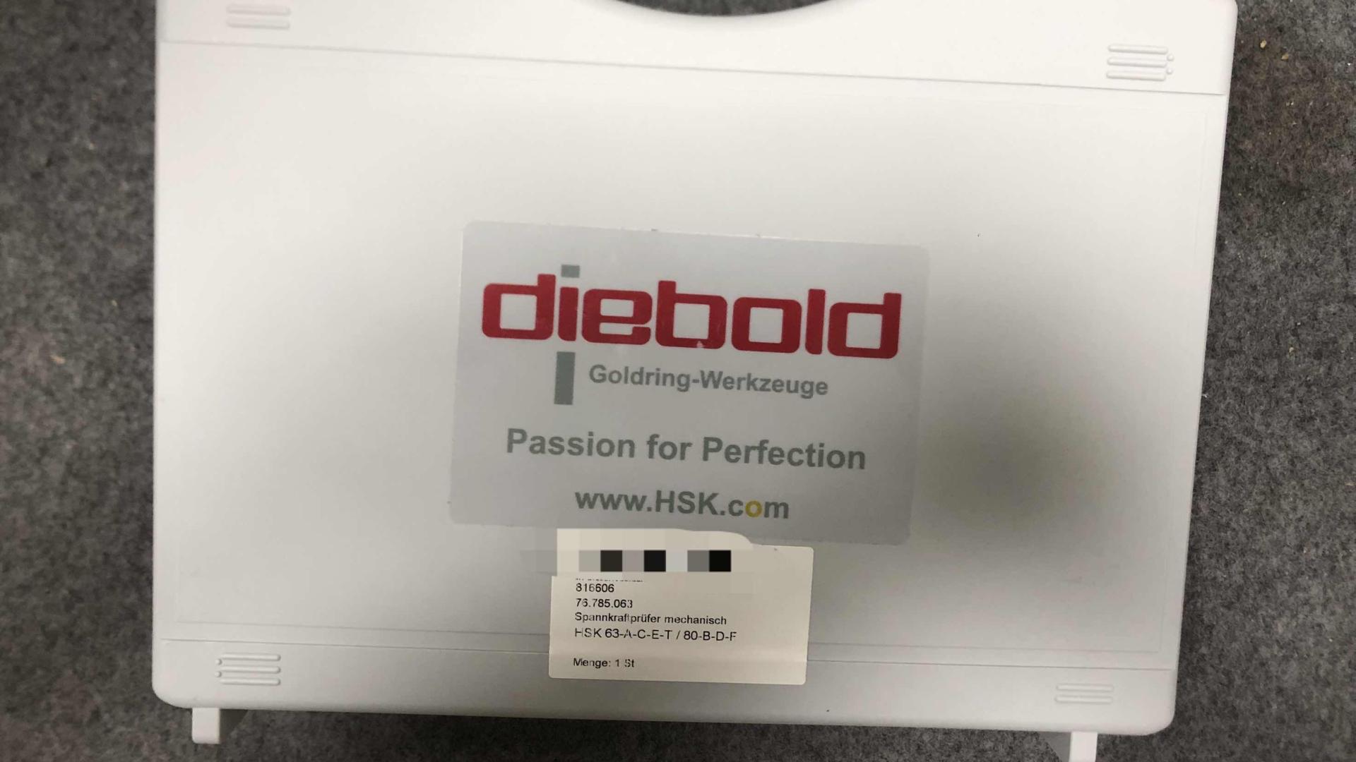 德国 Diebold 76.785.063-HSK-63A 主轴拉力计，机床维保实用检测工具