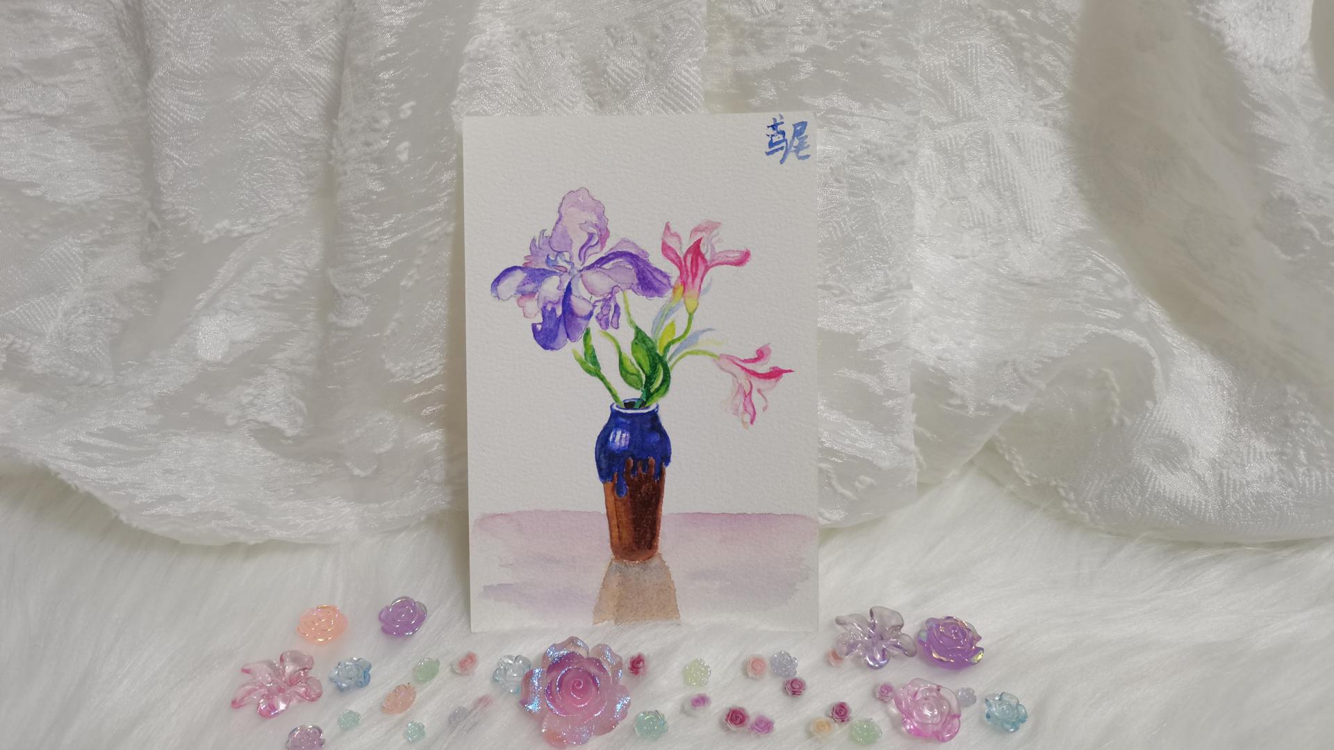 14 水溶彩铅鸢尾（果花甘09）