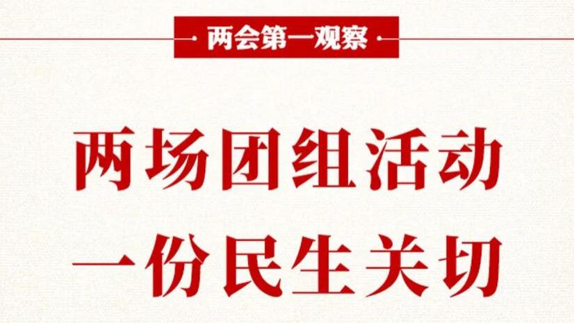 两会第一观察｜两场团组活动，一份民生关切