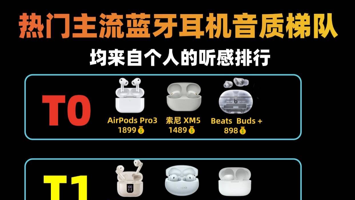 蓝牙耳机哪款音质最好性价比高？十大高性价比蓝牙耳机排行榜