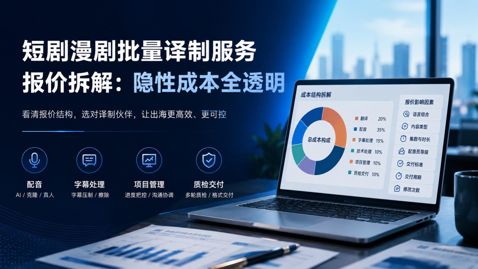 短剧漫剧批量译制服务报价拆解：隐性成本全透明