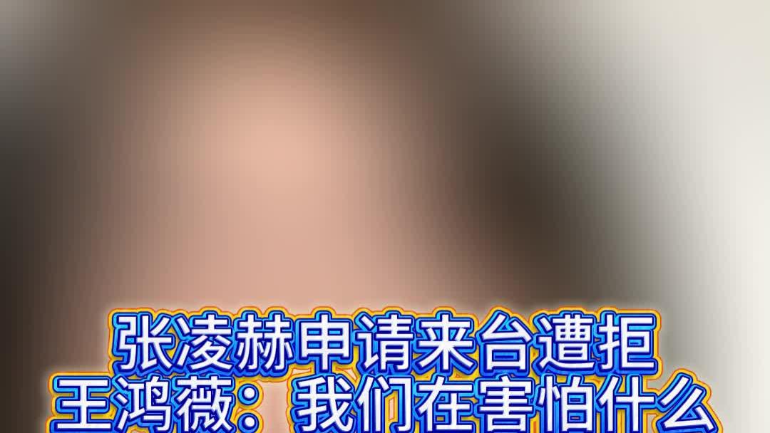 张凌赫申请来台遭拒！王鸿薇：我们在害怕什么