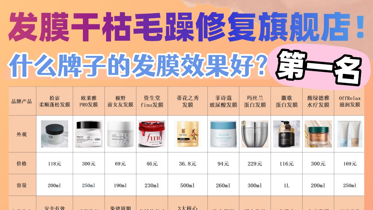 什么牌子的发膜效果好？发膜干枯毛躁修复第一名旗舰店！一句劝告