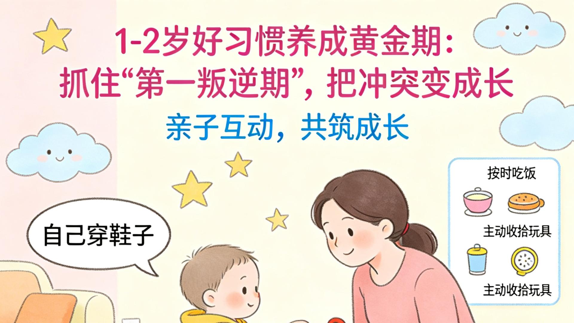 1-2岁好习惯养成黄金期：抓住"第一叛逆期"，把冲突变成长