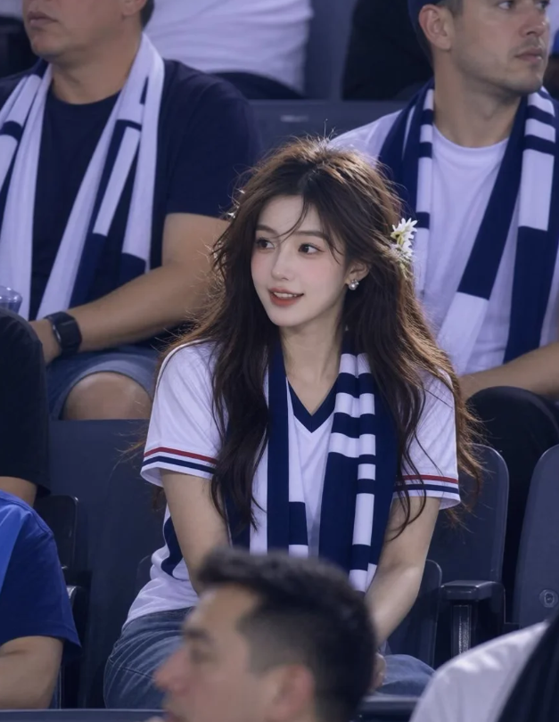看球又看脸，怎么这么美啊