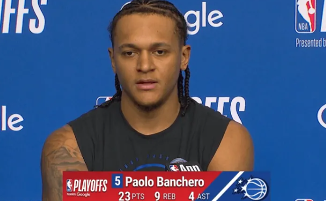 NBA季后赛，魔术球员保罗-班凯罗接受了采访，谈到了这场G1胜利后的感受：“归根