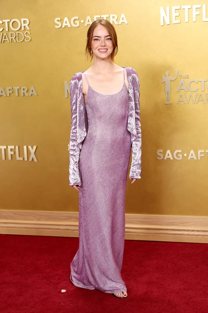 第三十二届演员工会奖颁奖典礼 艾玛·斯通等众星现身红毯