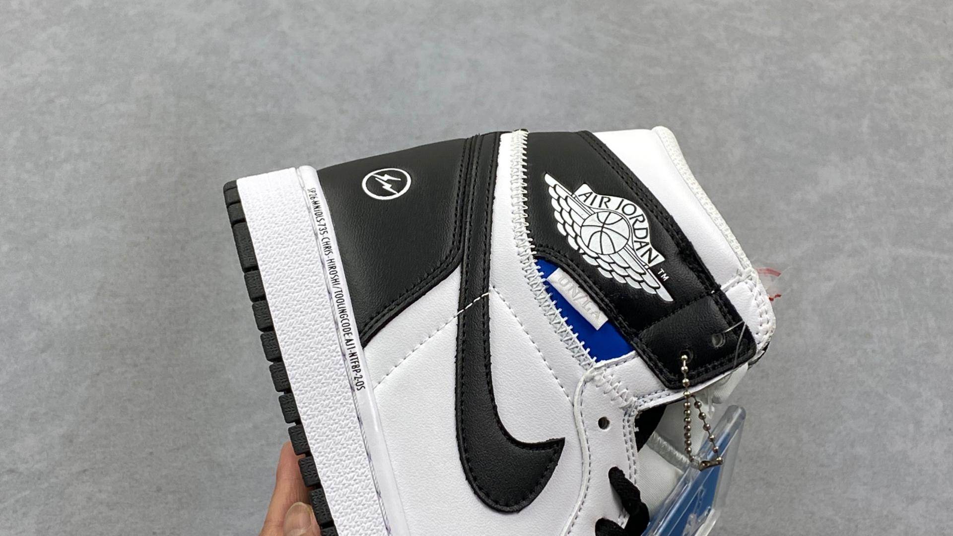 藤原浩黑白熊猫 黑白闪电拼接 Air Jordan 1 Retro High OG