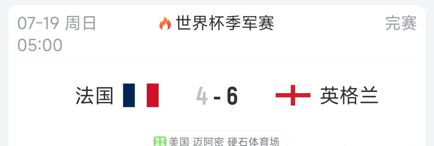 美加墨世界杯三四名决赛赛后总结盘点
我赛前想过这场比赛有可能是大比分，但没想到会