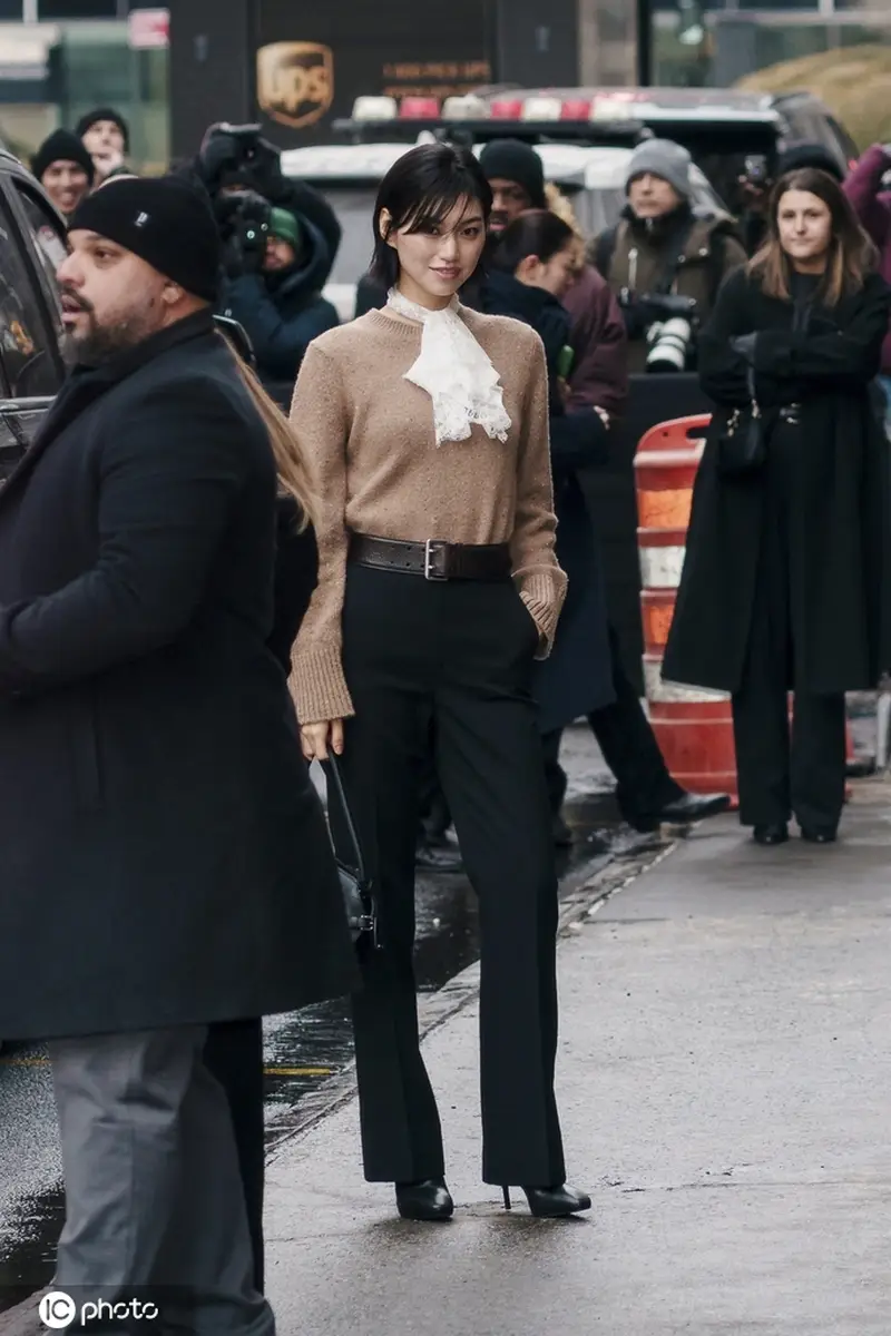 金度延出席纽约时装周Ralph Lauren 2026秋冬时装秀