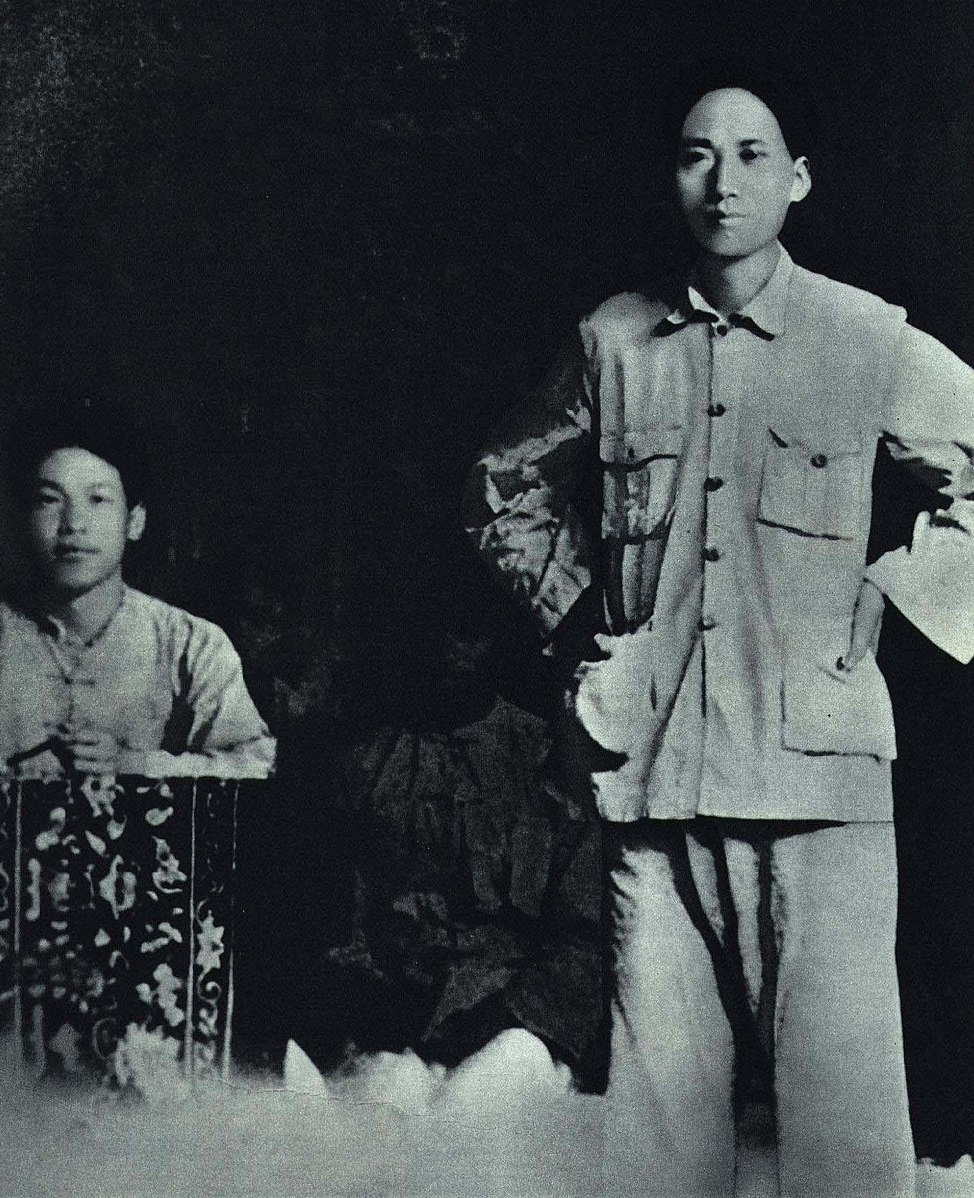 1933年，毛泽东在福建讲话。 