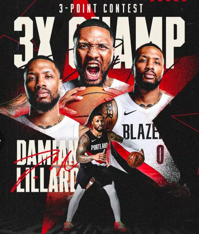 赛季报销仍封神！利拉德三分大赛三冠王，比肩伯德改写历史
 
跟腱重伤、赛季报销，