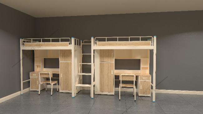 新型卡式结构的汨罗员工宿舍公寓床始终不摇不晃