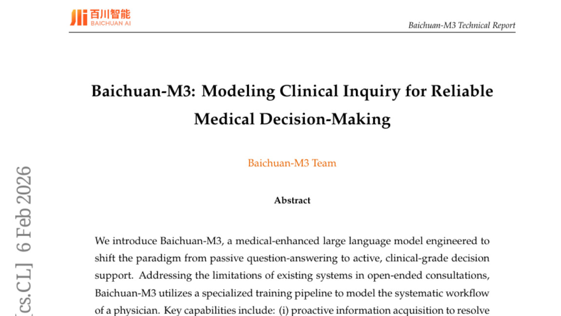百川智能重磅推出M3医疗大模型：让AI医生真正"学会看病"