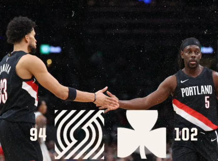 NBA常规赛，开拓者94-102不敌凯尔特人。
赛后开拓者球员朱-霍勒迪接受了记