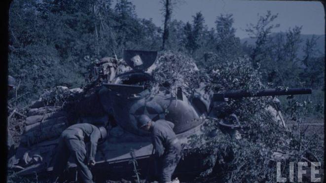 二战老照片 法国远征军征战意大利 硝烟弥漫的战场