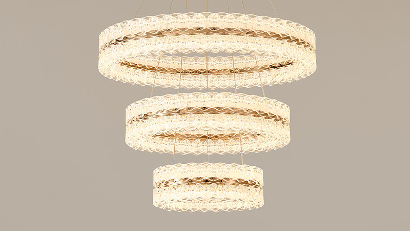 2026新款轻奢网红天鹅湖圈圈吊灯