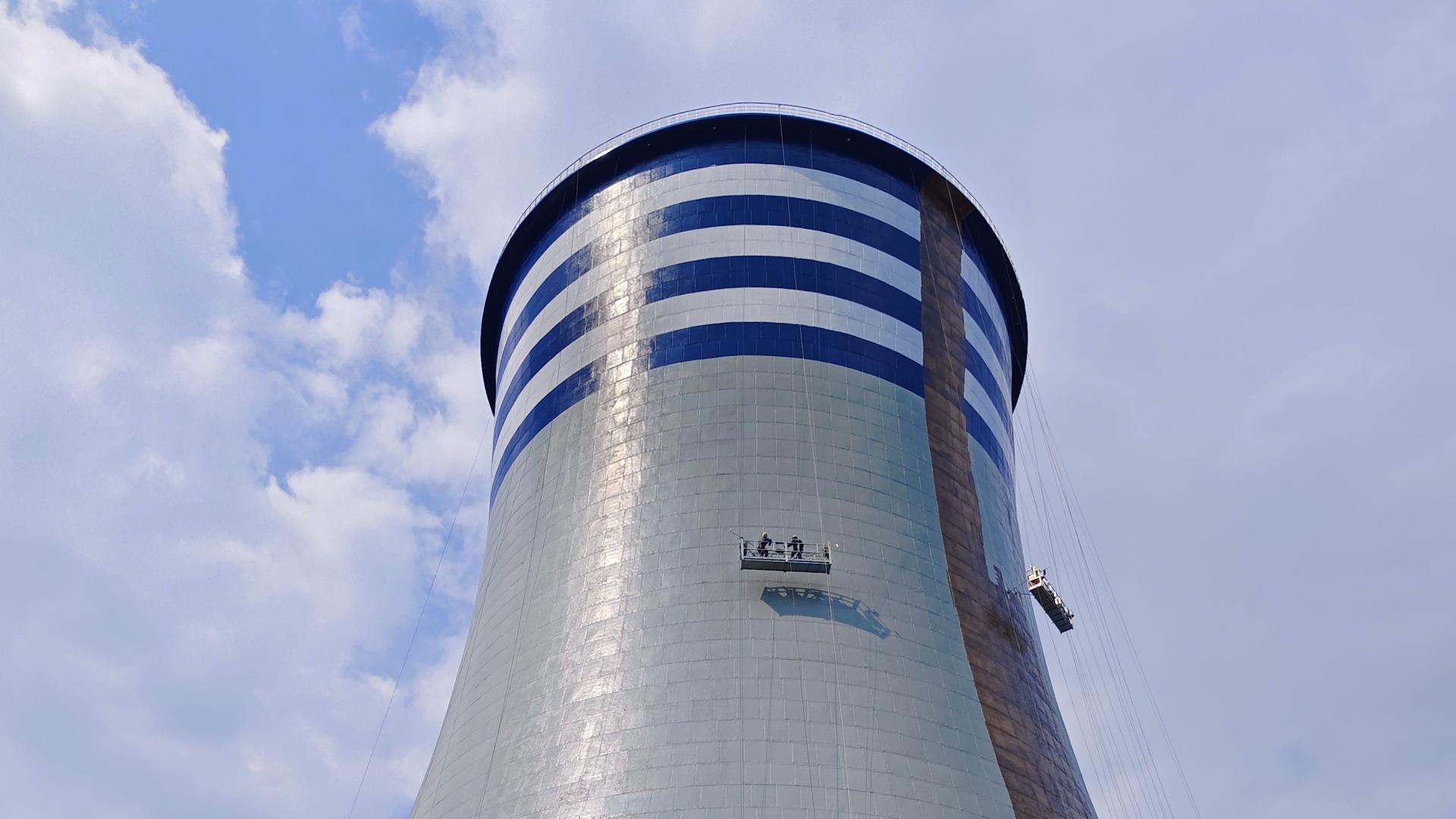 冷却塔筒身顶部刷色环 刷色环施工规范