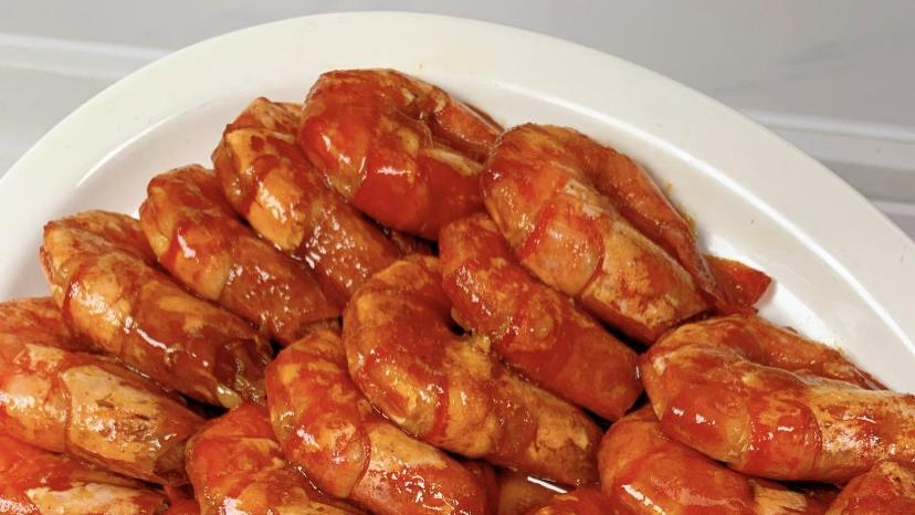 酸甜开胃的茄汁大虾，孩子抢着吃的家常菜