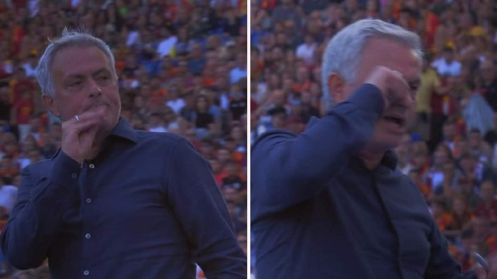 穆里尼奥的“哑剧”引发冲突，主裁不得不